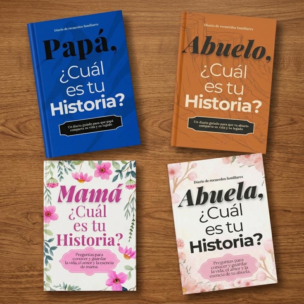 Papá, Mamá, Abuelo, Abuela — ¿Cuál es tu Historia?